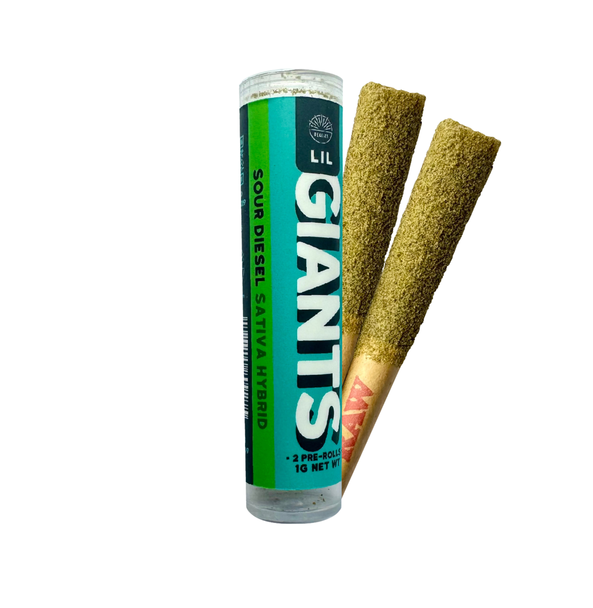 Realize Lil Giants Pre-Rolls, Sour Diesel, 0.5g x 2