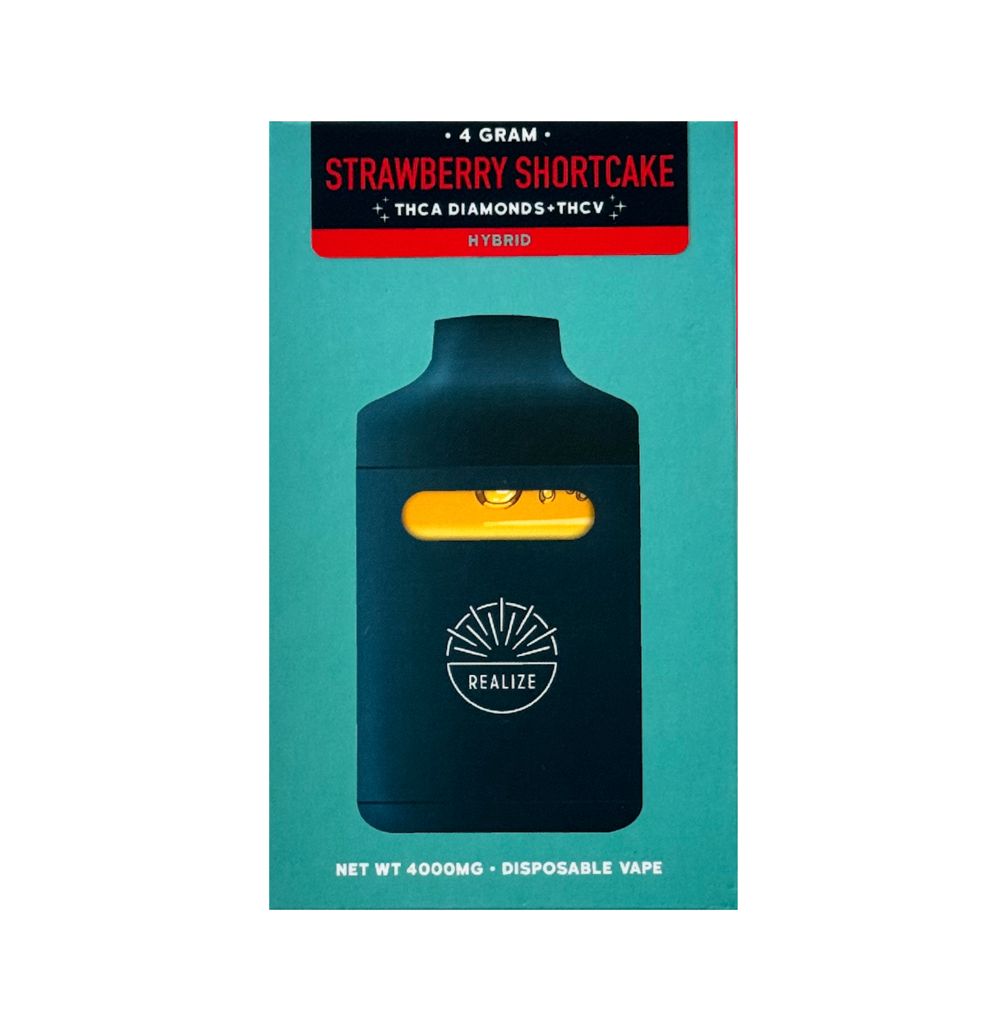 Realize Diamond Bar, Strawberry Shortcake - 4g Disposable Vape