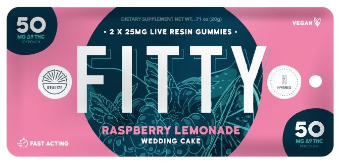 Realize FITTY Gummies, Raspberry Lemonade - Wedding Cake
