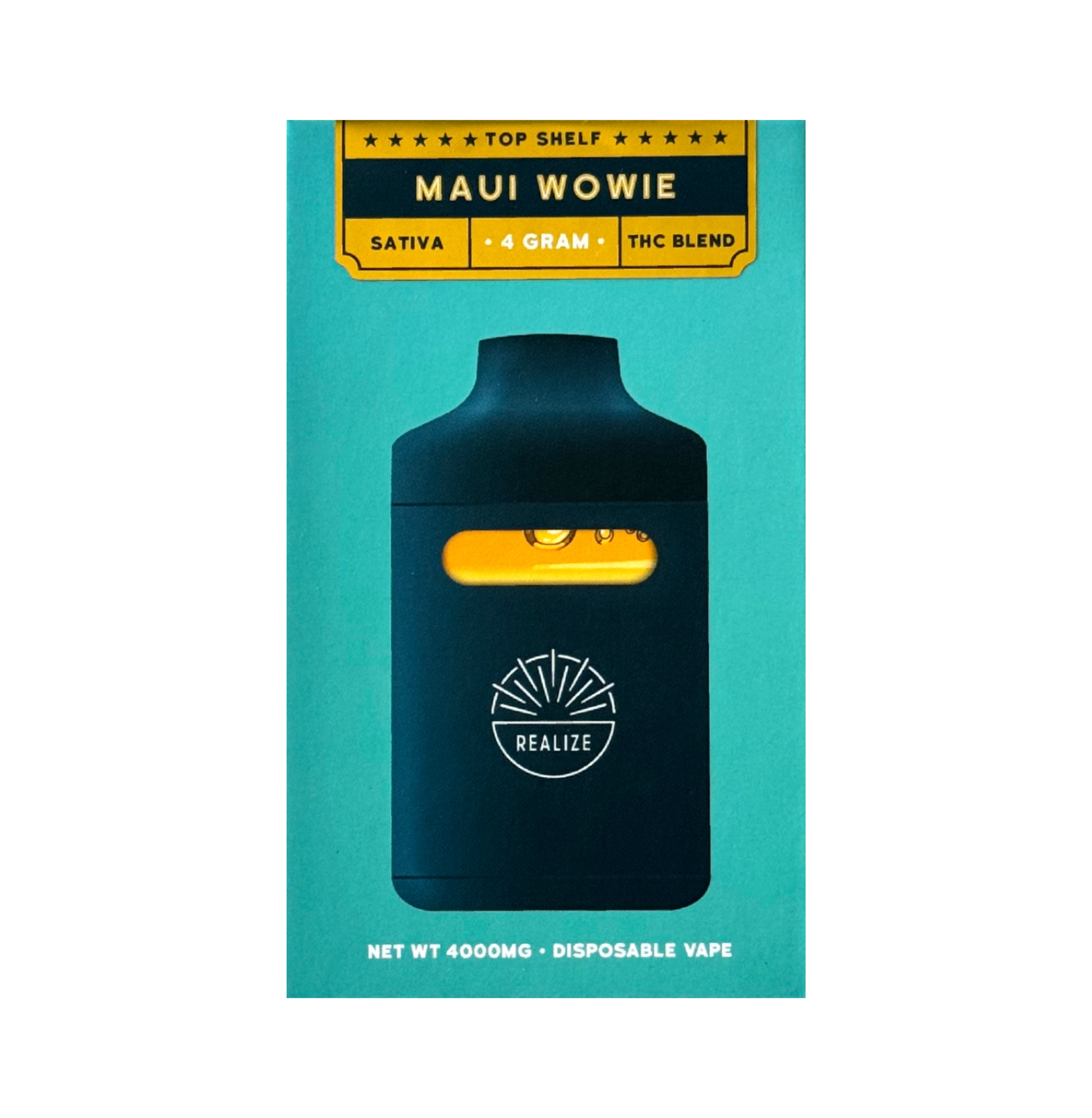 Realize Top Shelf, Maui Wowie - 4g Disposable Vape